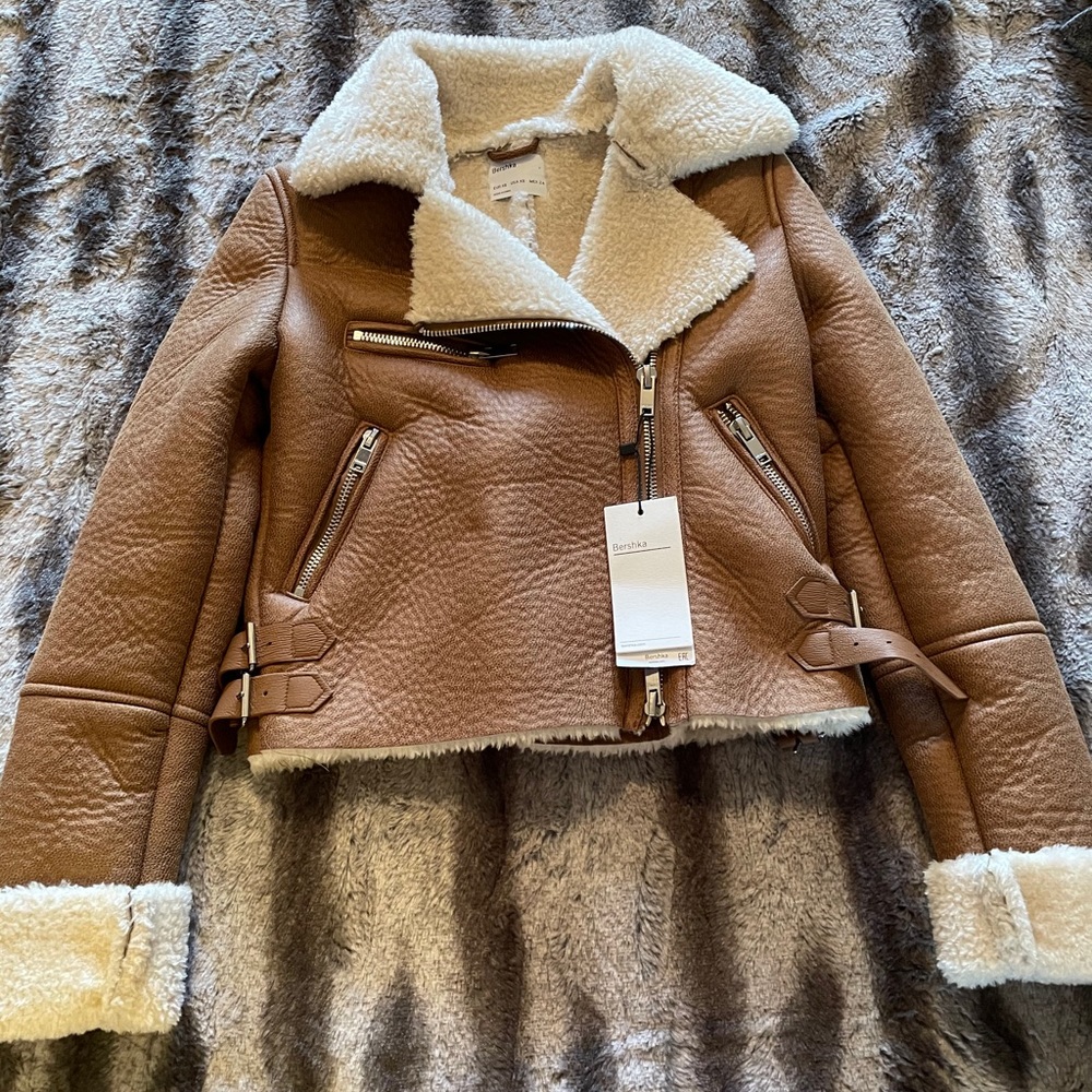 Bershka Faux Fur Jacket